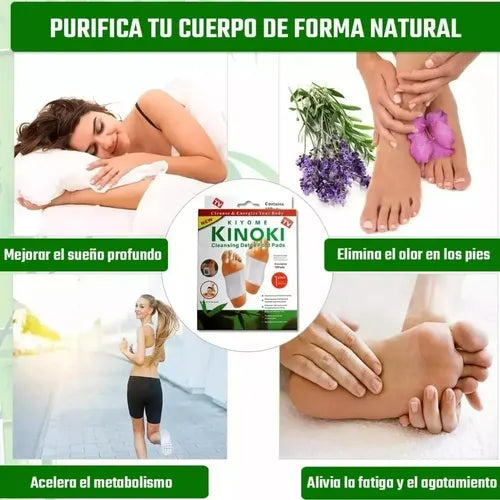10 PARCHES DETOX KINOKI PARA PIES